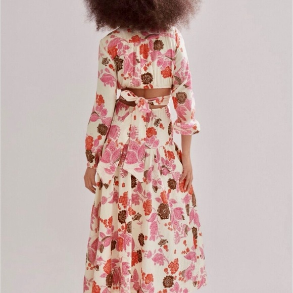 ME+EM Bali print cheesecloth maxi dress - Picture 3 of 10